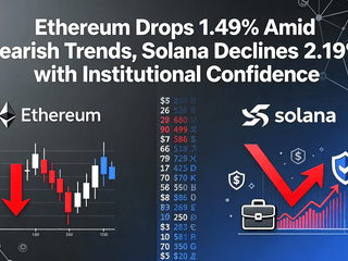 Ethereum Drops 1.49% Amid Bearish Trends, Solana Declines 2.19% with Institutional Confidence