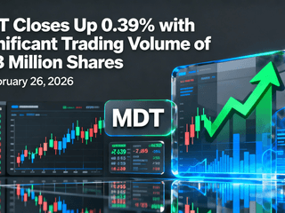 MDT Closes Up 0.39% with Significant Trading Volume of 7.63 Million Shares on February 26, 2026