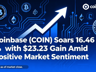 Coinbase (COIN) Soars 16.46% with $23.23 Gain Amid Positive Market Sentiment