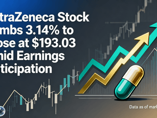 AstraZeneca Stock Climbs 3.14% to Close at $193.03 Amid Earnings Anticipation