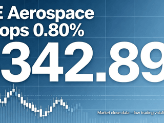 GE Aerospace Drops 0.80% as Stock Closes at $342.89 Amidst Low Volatility