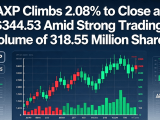 AXP Climbs 2.08% to Close at $344.53 Amid Strong Trading Volume of 318.55 Million Shares
