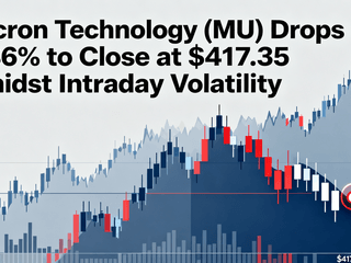 Micron Technology (MU) Drops 0.86% to Close at $417.35 Amidst Intraday Volatility