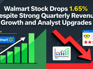 Walmart Stock Drops 1.65% Despite Strong Quarterly Revenue Growth and Analyst Upgrades