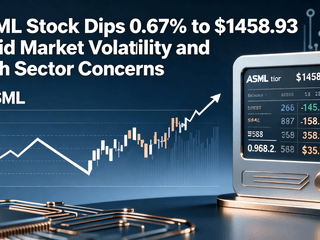 ASML Stock Dips 0.67% to $1458.93 Amid Market Volatility and Tech Sector Concerns