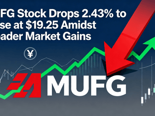 MUFG Stock Drops 2.43% to Close at $19.25 Amidst Broader Market Gains
