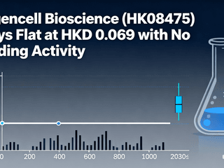 Regencell Bioscience (HK08475) Stays Flat at HKD 0.069 with No Trading Activity