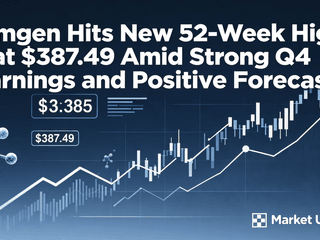 Amgen Hits New 52-Week High at $387.49 Amid Strong Q4 Earnings and Positive Forecast