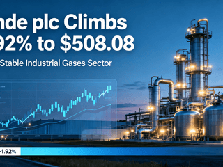 Linde plc Climbs 1.92% to $508.08 Amid Stable Industrial Gases Sector