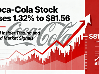 Coca-Cola Stock Rises 1.32% to $81.56 Amid Insider Trading and Mixed Market Signals