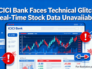 ICICI Bank Faces Technical Glitch, Real-Time Stock Data Unavailable