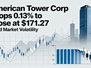American Tower Corp Drops 0.13% to Close at $171.27 Amid Market Volatility