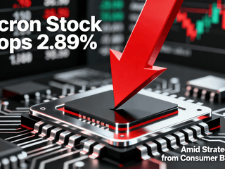 Micron Stock Drops 2.89% Amid Strategic Exit from Consumer Business