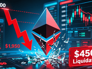 Ethereum Dips 1% to Close at $1,950 After Hitting $2,000 Amid $450M Liquidations