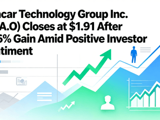 Suncar Technology Group Inc. (SDA.O) Closes at $1.91 After 1.06% Gain Amid Positive Investor Sentiment