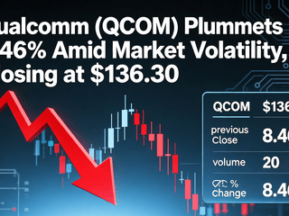 Qualcomm (QCOM) Plummets 8.46% Amid Market Volatility, Closing at $136.30