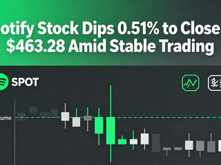Spotify Stock Dips 0.51% to Close at $463.28 Amid Stable Trading