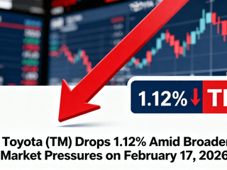 Toyota (TM) Drops 1.12% Amid Broader Market Pressures on February 17, 2026