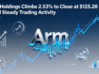 Arm Holdings Climbs 2.53% to Close at $125.28 Amid Steady Trading Activity
