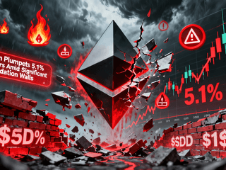 Ethereum Plummets 5.1% in 24 Hours Amidst Significant Liquidation Walls