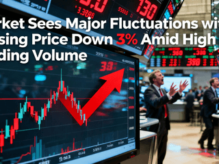 Market Sees Major Fluctuations with Closing Price Down 3% Amid High Trading Volume
