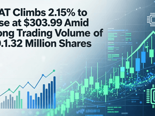 AMAT Climbs 2.15% to Close at $303.99 Amid Strong Trading Volume of 850.32 Million Shares