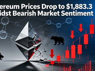Ethereum Prices Drop to $1,883.3 Amidst Bearish Market Sentiment