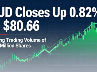 BUD Closes Up 0.82% at $80.66 with Strong Trading Volume of 1.82 Million Shares