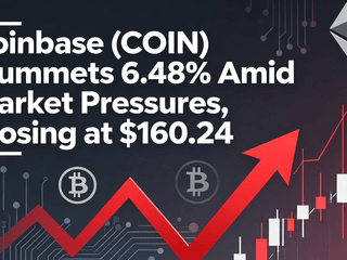 Coinbase (COIN) Plummets 6.48% Amid Market Pressures, Closing at $160.24