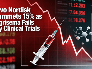 Novo Nordisk Plummets 15% as Cagrisema Fails Key Clinical Trials