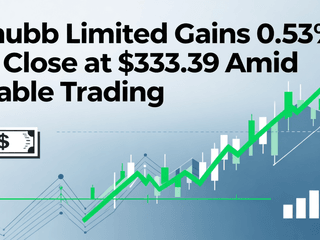Chubb Limited Gains 0.53% to Close at $333.39 Amid Stable Trading