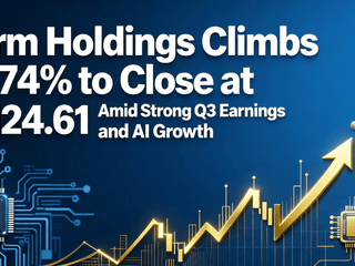 Arm Holdings Climbs 0.74% to Close at $124.61 Amid Strong Q3 Earnings and AI Growth
