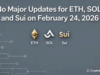 No Major Updates for ETH, SOL, and Sui on February 24, 2026