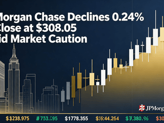 JPMorgan Chase Declines 0.24% to Close at $308.05 Amid Market Caution