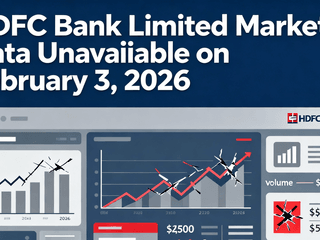 HDFC Bank Limited Market Data Unavailable on February 3, 2026