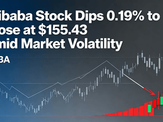 Alibaba Stock Dips 0.19% to Close at $155.43 Amid Market Volatility