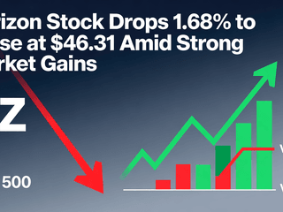 Verizon Stock Drops 1.68% to Close at $46.31 Amid Strong Market Gains