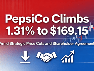 PepsiCo Climbs 1.31% to $169.15 Amid Strategic Price Cuts and Shareholder Agreement