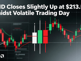 AMD Closes Slightly Up at $213.58 Amidst Volatile Trading Day