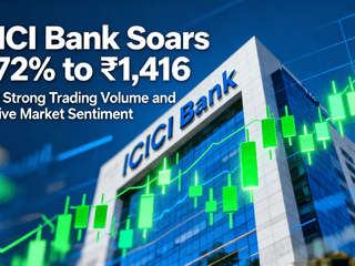 ICICI Bank Soars 4.72% to ₹1,416 Amid Strong Trading Volume and Positive Market Sentiment