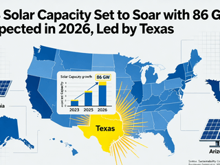 US Solar Capacity Set to Soar with 86 GW Expected in 2026, Led by Texas