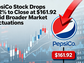 PepsiCo Stock Drops 2.42% to Close at $161.92 Amid Broader Market Fluctuations