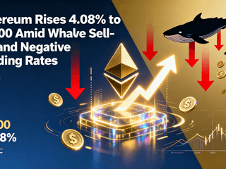 Ethereum Rises 4.08% to $2,100 Amid Whale Sell-Off and Negative Funding Rates