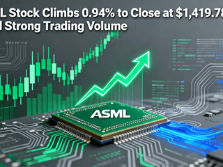 ASML Stock Climbs 0.94% to Close at $1,419.78 Amid Strong Trading Volume