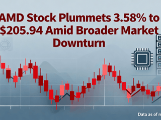 AMD Stock Plummets 3.58% to $205.94 Amid Broader Market Downturn