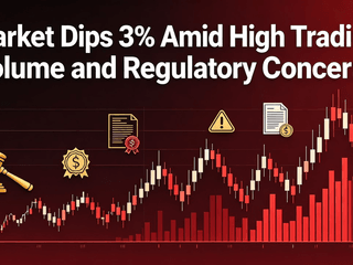 Market Dips 3% Amid High Trading Volume and Regulatory Concerns