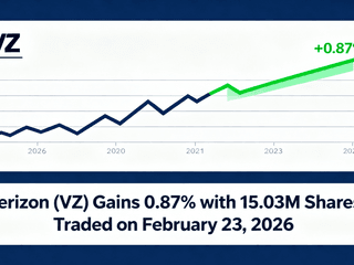 Verizon (VZ) Gains 0.87% with 15.03M Shares Traded on February 23, 2026