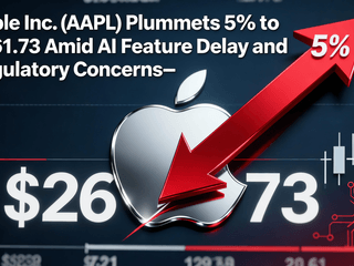 Apple Inc. (AAPL) Plummets 5% to $261.73 Amid AI Feature Delay and Regulatory Concerns