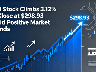 IBM Stock Climbs 3.12% to Close at $298.93 Amid Positive Market Trends