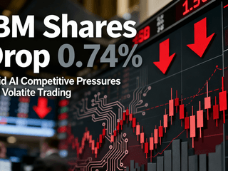 IBM Shares Drop 0.74% Amid AI Competitive Pressures and Volatile Trading